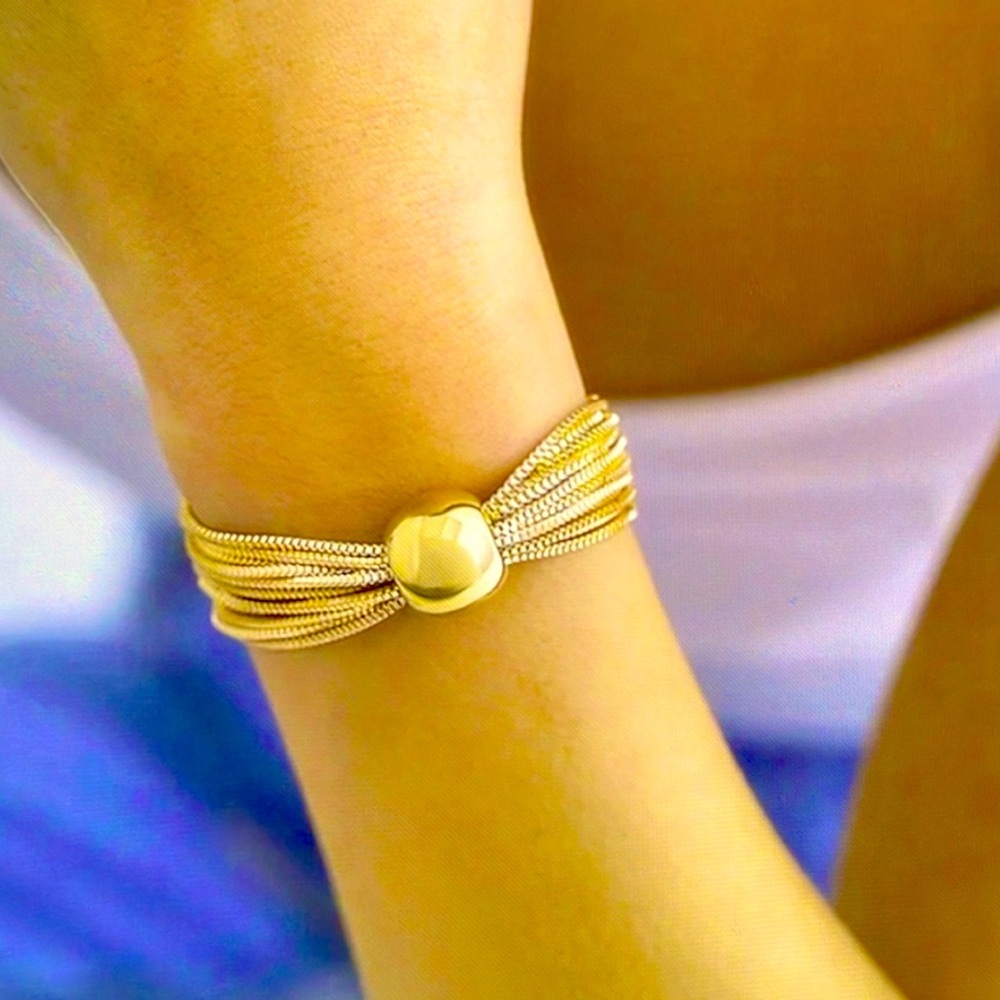 -❌Price Drop ❌Brand New Gold Polished Brass Chain Bracelet.